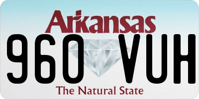 AR license plate 960VUH