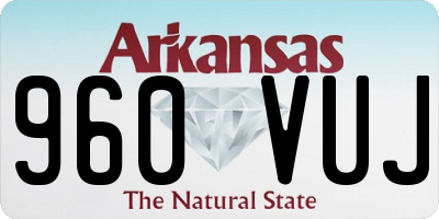 AR license plate 960VUJ