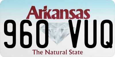 AR license plate 960VUQ