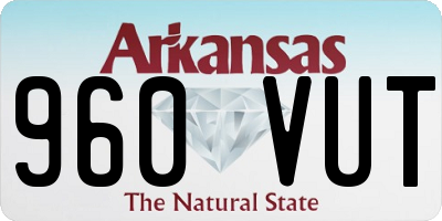 AR license plate 960VUT