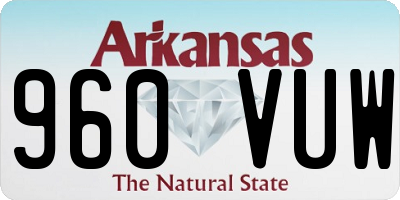 AR license plate 960VUW