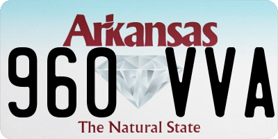 AR license plate 960VVA
