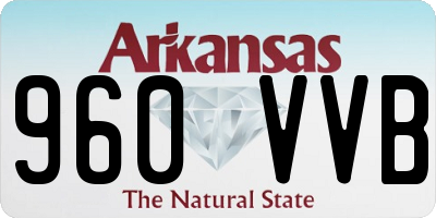 AR license plate 960VVB