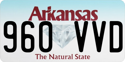 AR license plate 960VVD