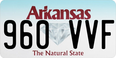 AR license plate 960VVF