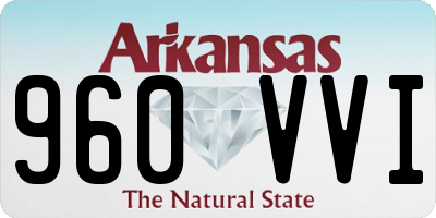 AR license plate 960VVI