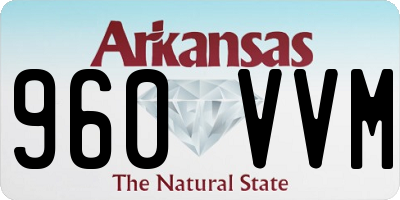 AR license plate 960VVM