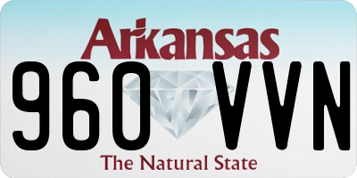 AR license plate 960VVN