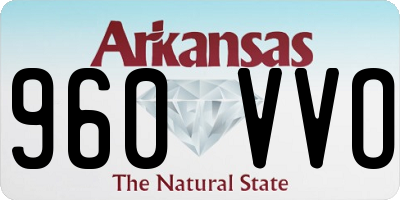 AR license plate 960VVO