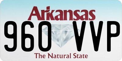 AR license plate 960VVP