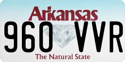 AR license plate 960VVR