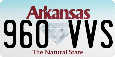 AR license plate 960VVS