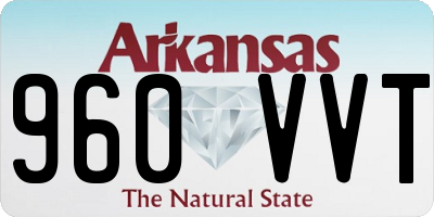 AR license plate 960VVT