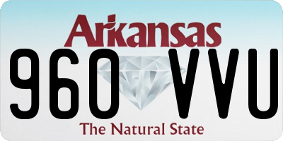 AR license plate 960VVU