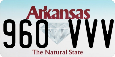 AR license plate 960VVV