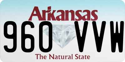 AR license plate 960VVW
