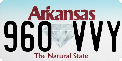 AR license plate 960VVY