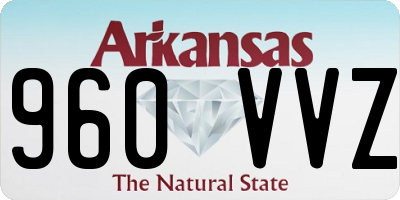 AR license plate 960VVZ