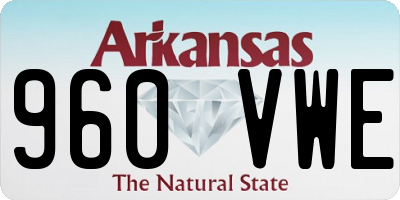 AR license plate 960VWE