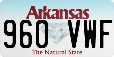 AR license plate 960VWF