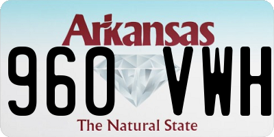 AR license plate 960VWH