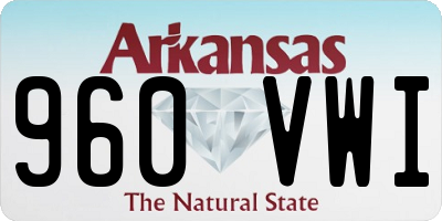 AR license plate 960VWI