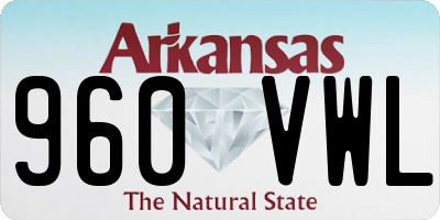 AR license plate 960VWL