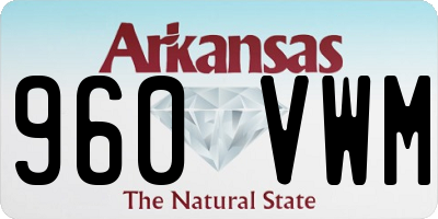 AR license plate 960VWM