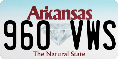 AR license plate 960VWS