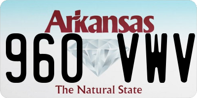 AR license plate 960VWV