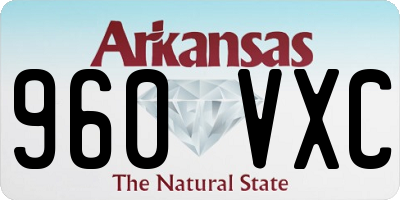 AR license plate 960VXC