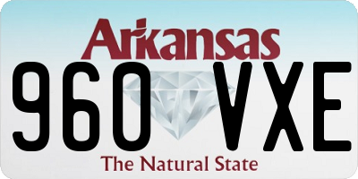 AR license plate 960VXE