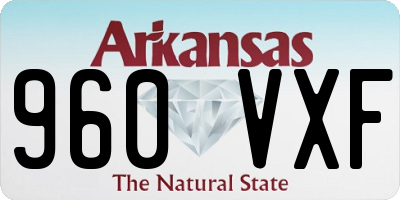 AR license plate 960VXF