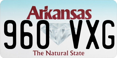 AR license plate 960VXG
