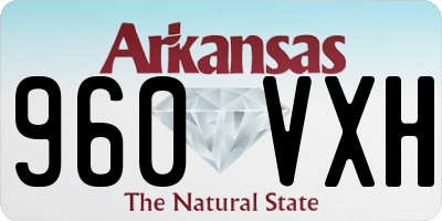 AR license plate 960VXH