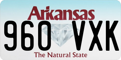 AR license plate 960VXK