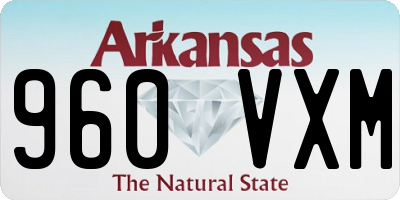 AR license plate 960VXM