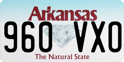 AR license plate 960VXO