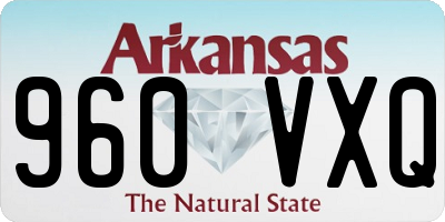 AR license plate 960VXQ