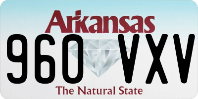 AR license plate 960VXV