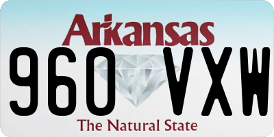AR license plate 960VXW