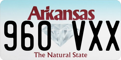 AR license plate 960VXX