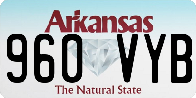 AR license plate 960VYB