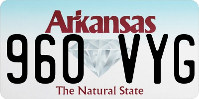 AR license plate 960VYG