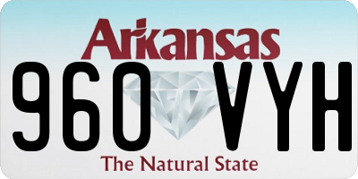 AR license plate 960VYH