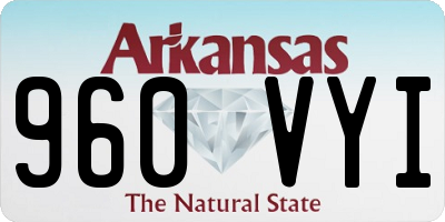 AR license plate 960VYI