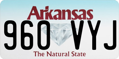 AR license plate 960VYJ