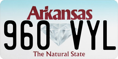 AR license plate 960VYL