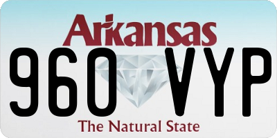 AR license plate 960VYP