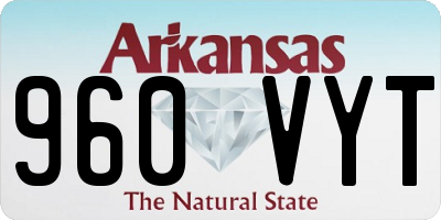AR license plate 960VYT